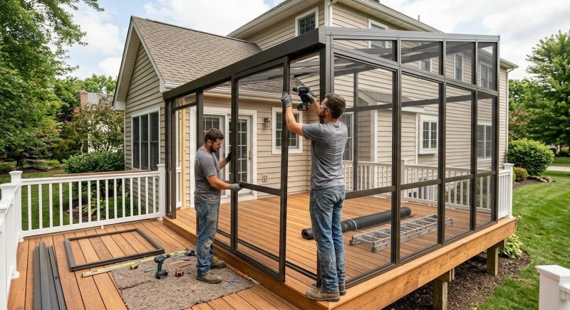 Deck Enclosure Building